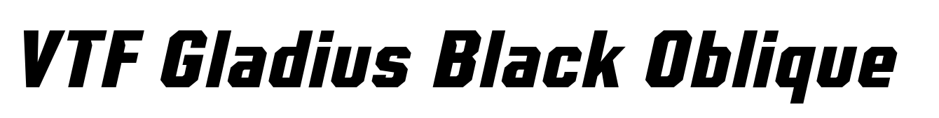 VTF Gladius Black Oblique